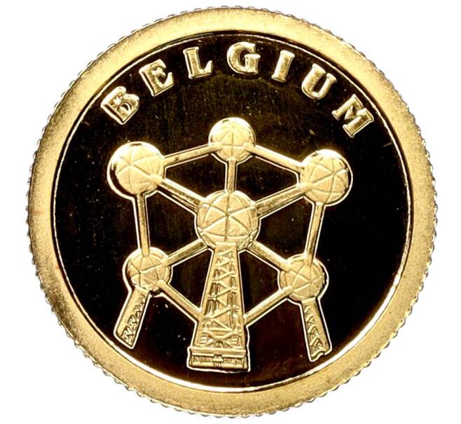 Монета 12 долларов 2008 года Либерия «Страны мира — Бельгия» (Артикул M2-62218)