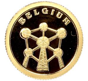 12 долларов 2008 года Либерия «Страны мира — Бельгия»