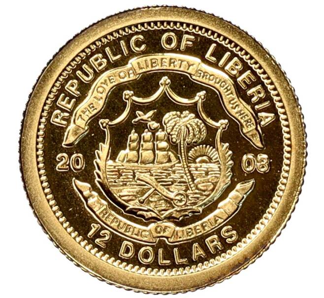Монета 12 долларов 2008 года Либерия «Страны мира — Финляндия» (Артикул M2-62225)