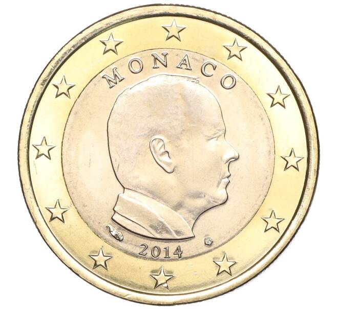 Монета 1 евро 2014 года Монако (Артикул M2-62229)