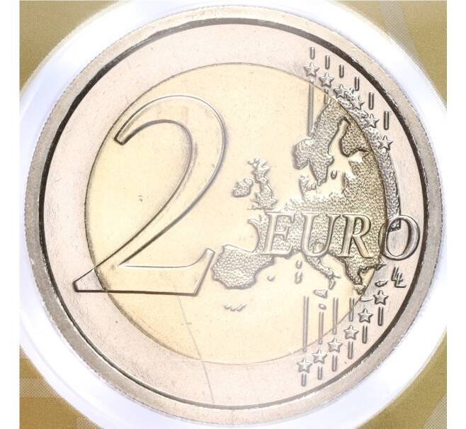 Монета 2 евро 2023 года Сан-Марино «500 лет со дня смерти Пьетро Перуджино» (в блистере) (Артикул M2-62232)