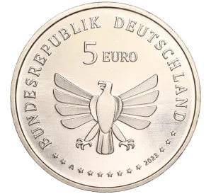 5 евро 2023 года А Германия «Чудесный мир насекомых — Семиточечная коровка»