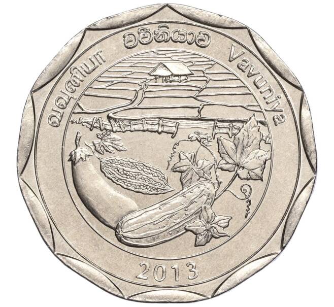 Монета 10 рупий 2013 года Шри-Ланка «Округа Шри-Ланки — Вавуния» (Артикул M2-62247)