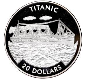 20 долларов 2000 года Либерия «Титаник»