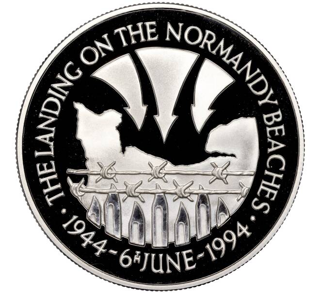 Монета 50 пенсов 1994 года Острова Святой Елены и Вознесения «50 лет высадке в Нормандии 6 июня» (Артикул M2-62272)