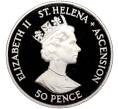 Монета 50 пенсов 1994 года Острова Святой Елены и Вознесения «50 лет высадке в Нормандии 6 июня» (Артикул M2-62272)