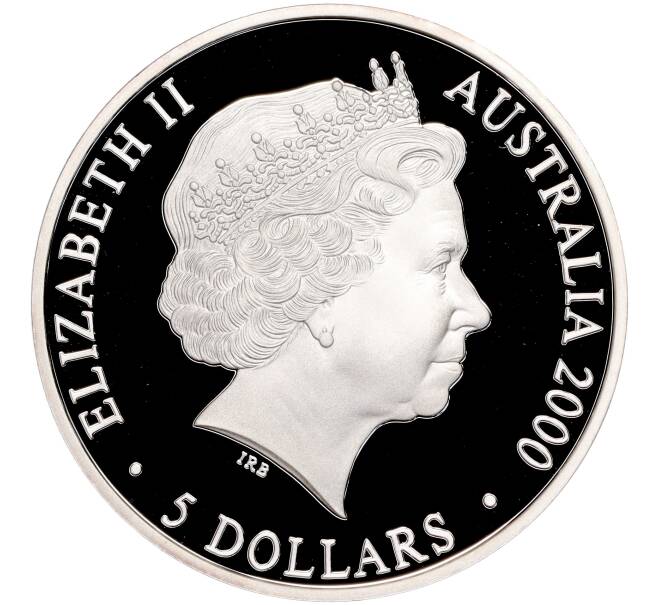 Монета 5 долларов 2000 года Австралия «Олимпийские игры 2000 в Сиднее — Эму с птенцами» (Артикул M2-62319)