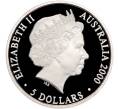 Монета 5 долларов 2000 года Австралия «Олимпийские игры 2000 в Сиднее — Радиотелескоп и электростанция» (Артикул M2-62320)