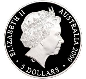 5 долларов 2000 года Австралия «Олимпийские игры 2000 в Сиднее — Коала»