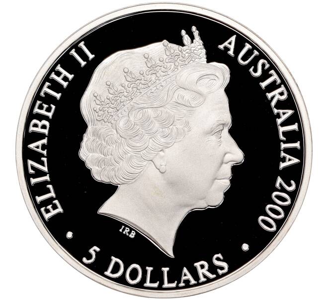 Монета 5 долларов 2000 года Австралия «Олимпийские игры 2000 в Сиднее — Эму с птенцами» (Артикул M2-62329)