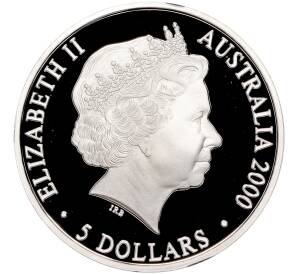 5 долларов 2000 года Австралия «Олимпийские игры 2000 в Сиднее — Утконос»