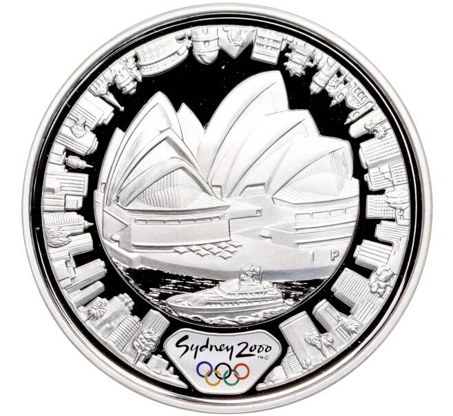Монета 5 долларов 2000 года Австралия «Олимпийские игры 2000 в Сиднее — Сиднейский оперный театр» (Артикул M2-62332)