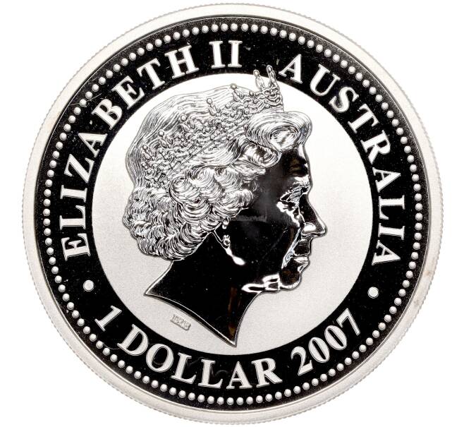 Монета 1 доллар 2007 года Австралия «Китайский гороскоп — Год тигра» (Артикул M2-62356)
