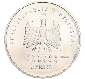 20 евро 2016 года Германия «175 лет Гимну Германии» — Фото №2