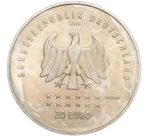 20 евро 2016 года Германия «175 лет Гимну Германии» — Фото №2