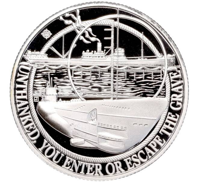 Монета 1/2 кроны 2016 года Гибралтар «Битва за Атлантику» (Артикул M2-62441)