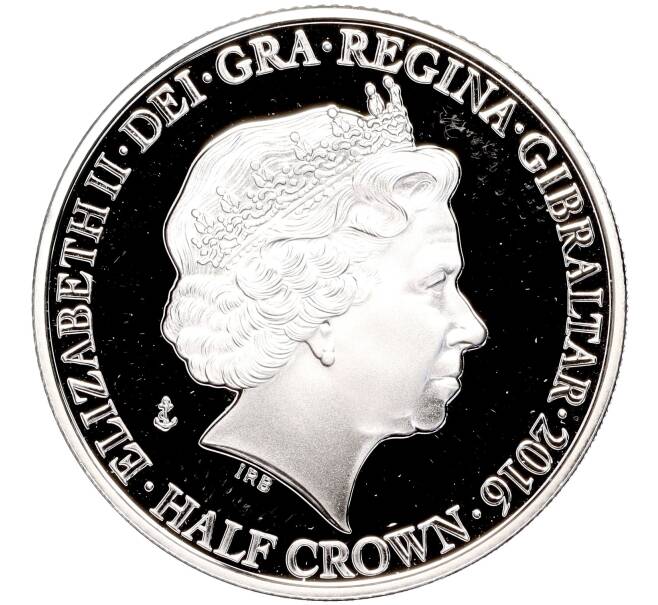 Монета 1/2 кроны 2016 года Гибралтар «Битва за Атлантику» (Артикул M2-62442)