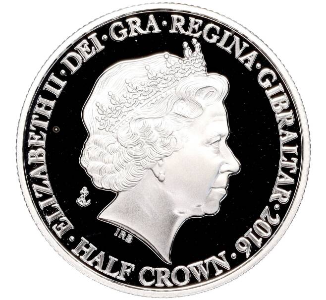 Монета 1/2 кроны 2016 года Гибралтар «Битва за Атлантику» (Артикул M2-62443)