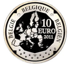 10 евро 2011 года Бельгия «Открытие Южного полюса»
