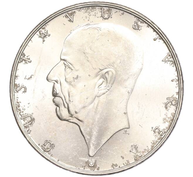 Монета 2 кроны 1938 года Швеция «300 лет поселению Делавэр» (Артикул M2-62477)