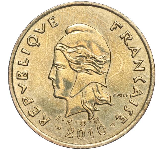 Монета 100 франков 2010 года Новая Каледония (Артикул K27-83586)