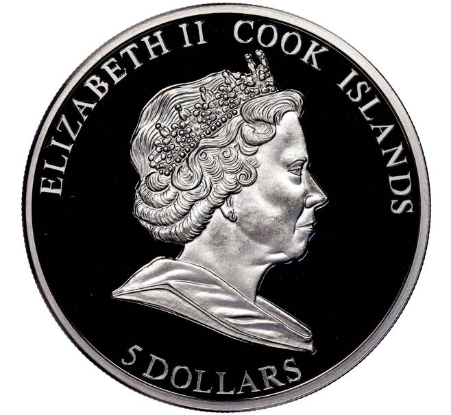 Монета 5 долларов 2008 года Острова Кука «140 лет Пултускому метеориту» (Артикул M2-62498)