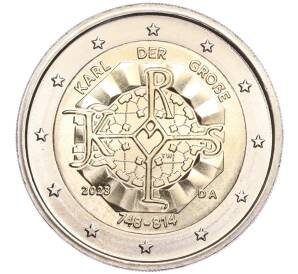 2 евро 2023 года А Германия «1275 лет со дня рождения Карла Великого» — Фото №1