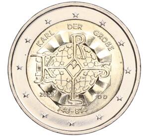 2 евро 2023 года D Германия «1275 лет со дня рождения Карла Великого»