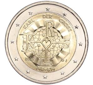 2 евро 2023 года J Германия «1275 лет со дня рождения Карла Великого» — Фото №1
