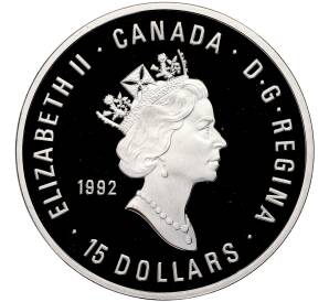 15 долларов 1992 года Канада «100 лет Олимпийским играм — Спортсмены»