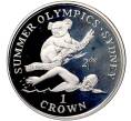 Монета 1 крона 1999 года Гибралтар «XXVII летние Олимпийские игры 2000 в Сиднее — Плавание» (Артикул M2-62526)