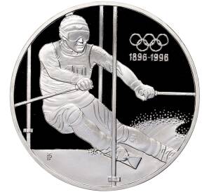 200 шиллингов 1995 года Австрия «100 лет Олимпийским играм — Лыжный спорт»
