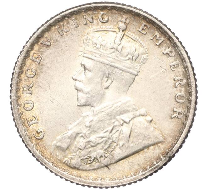 Монета 1/4 рупии 1919 года Британская Индия (Артикул: K11-89431) — Фото №2