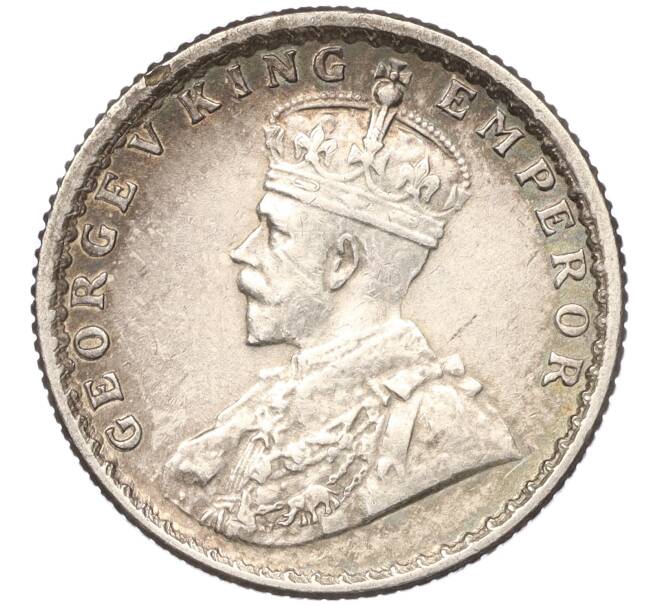 Монета 1/4 рупии 1919 года Британская Индия (Артикул: K11-89432) — Фото №2