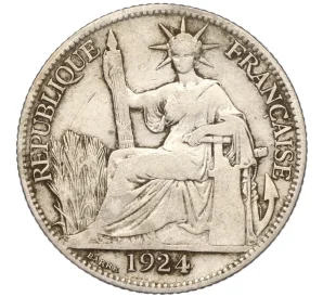 20 центов 1924 года Французский Индокитай