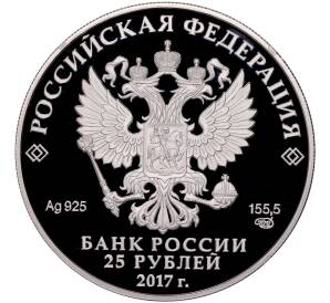25 рублей 2017 года СПМД «Алмазный фонд России — Портбукет»