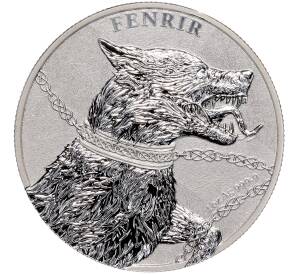 5 марок 2022 года Германия «Мифические звери Германии — Волк Фенрир»