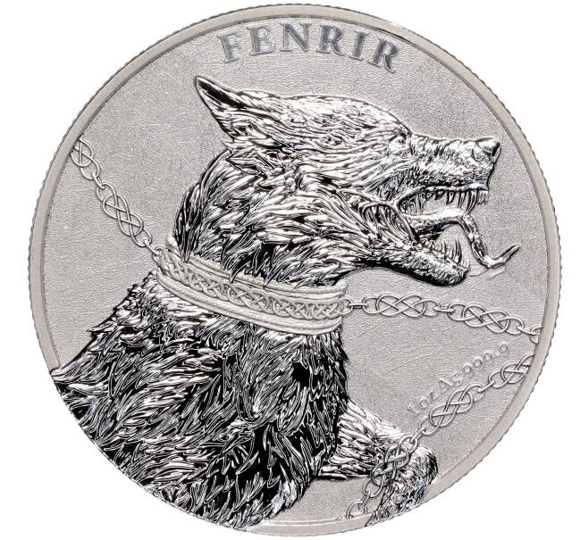 Монета 5 марок 2022 года Германия «Мифические звери Германии — Волк Фенрир» (Артикул M2-62624)