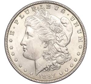 1 долар 1887 года США — Фото №1