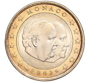 1 евро 2002 года Монако — Фото №1