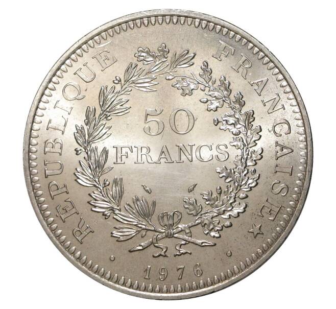 Монета 50 франков 1976 года (Артикул: M2-3442) — Фото №1