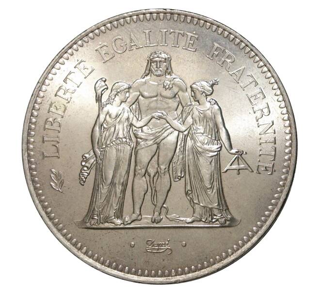 Монета 50 франков 1976 года (Артикул: M2-3442) — Фото №2