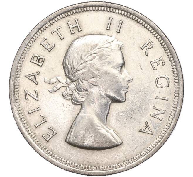 Монета 5 шиллингов 1953 года Британская Южная Африка (Артикул K27-83698)