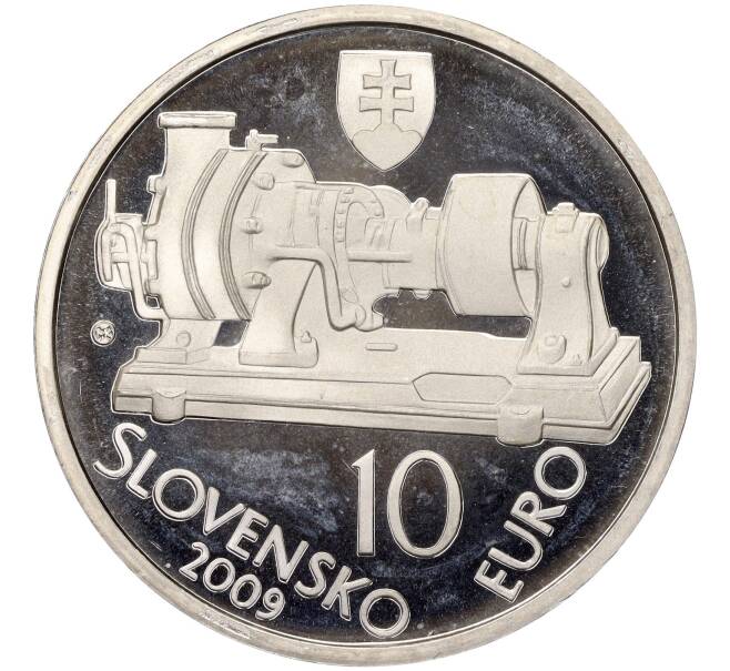 Монета 10 евро 2009 года Словакия «150 лет со дня рождения Ауреля Болеслава Стодолы» (Артикул K27-83700)