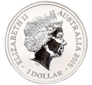 1 доллар 2016 года Австралия «Английский алфавит — Буква М»