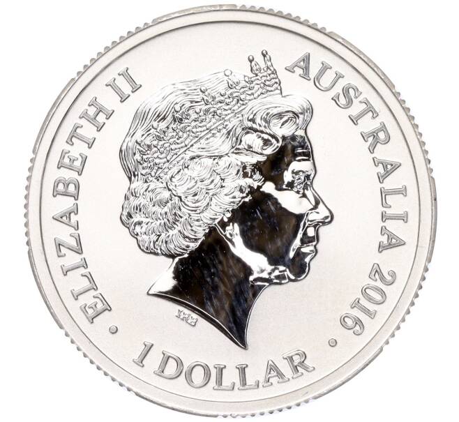 Монета 1 доллар 2016 года Австралия «Английский алфавит — Буква М» (Артикул K27-83705)
