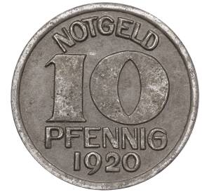 10 пфеннигов 1920 года Германия — город Варендорф (Нотгельд)