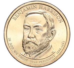 1 доллар 2012 года P США «23-й президент США Бенджамин Гаррисон»