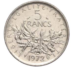 5 франков 1972 года Франция