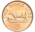 Монета 2 пенса 1999 года Гернси (Артикул M2-63216)
